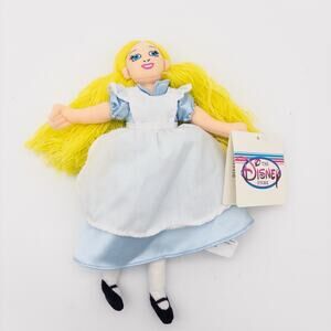 NEW ALICE IN WONDERLAND bean bag plush doll Disney Store exclusive